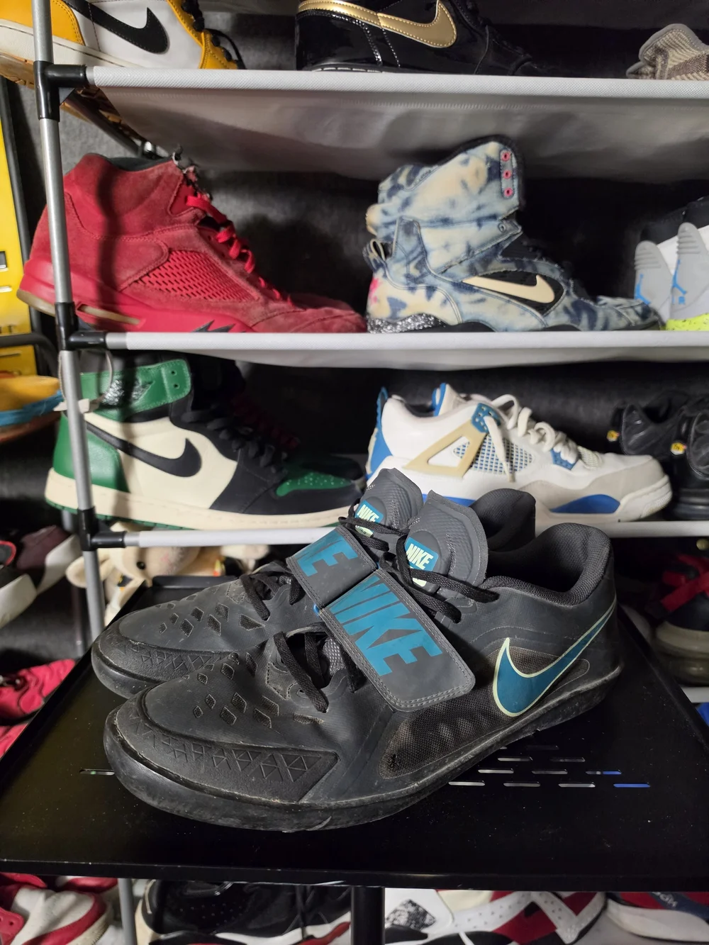 🔥 Nike Rival Track Field Men’s Size 14 Black Teal Training Shoes